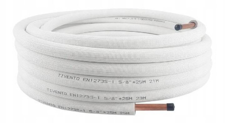 Rura Miedziana do klimatyzacji w otulinie 3/8 Tivento Flex krążek 25m