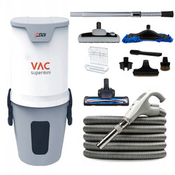 Odkurzacz Centralny Sach VAC SuperMini + Zestaw Sprzątający Premium Plus