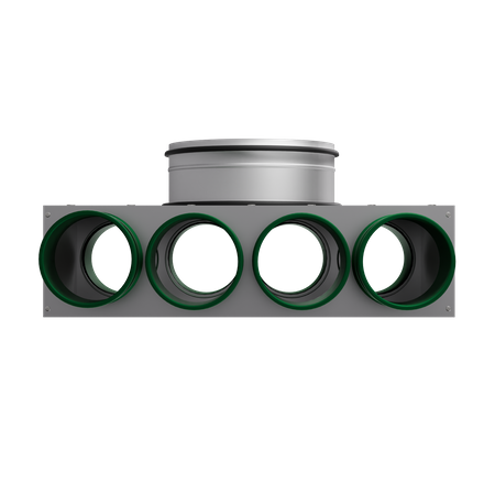 Rozdzielacz kątowy jednorzędowy 160/8x75(4+4)