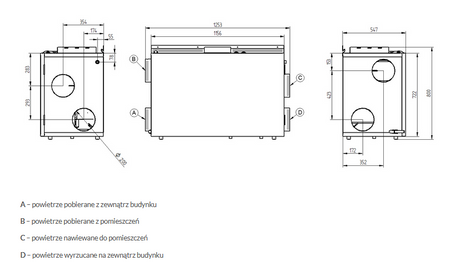 Rekuperator WANAS COMBO 630 PRESTIGE XF