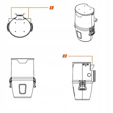 Odkurzacz Centralny Sach Vac SuperMini + Zestaw Sprzątający HDR II 9m
