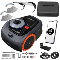 SEGWAY NAVIMOW i108E GPS Kosiarka RTK Bez kabla + DASZEK, MODUŁ 4G, OSTRZA