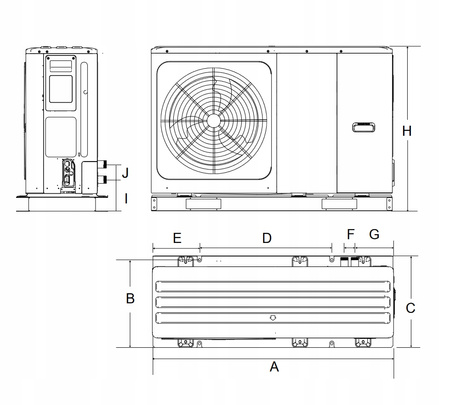 Pompa ciepła Kaisai Arctic 10kW KHA-10RY1-B + KMK-100RY3