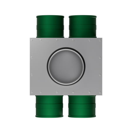 Rozdzielacz kątowy jednorzędowy 160/4x75(2+2) z izolacją wewnętrzną