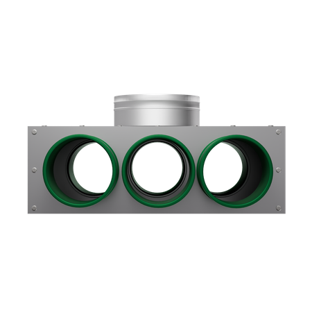 Rozdzielacz kątowy jednorzędowy 160/6x75(3+3) z izolacją wewnętrzną